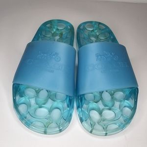 Coach Ulyssa Slides Sandals US women's size 6 blue